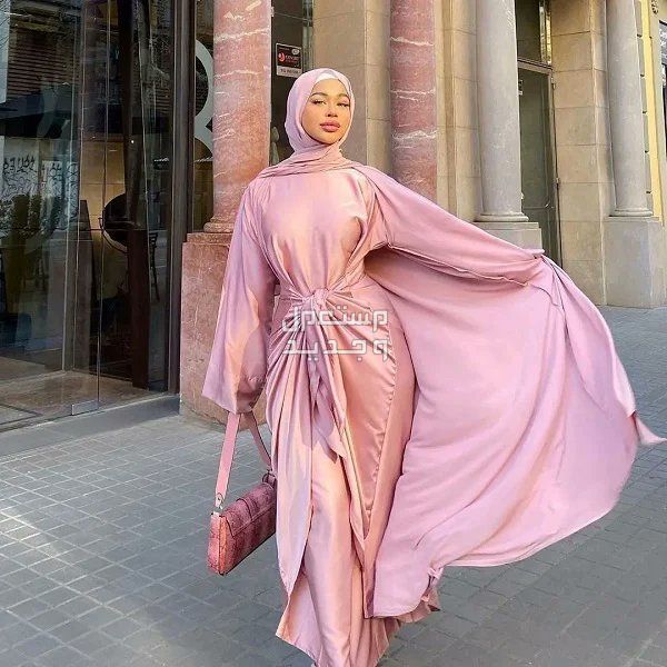 أجمل فساتين رمضانية للمحجبات والأسعار كاملة في البحرين فستان وردي فخم