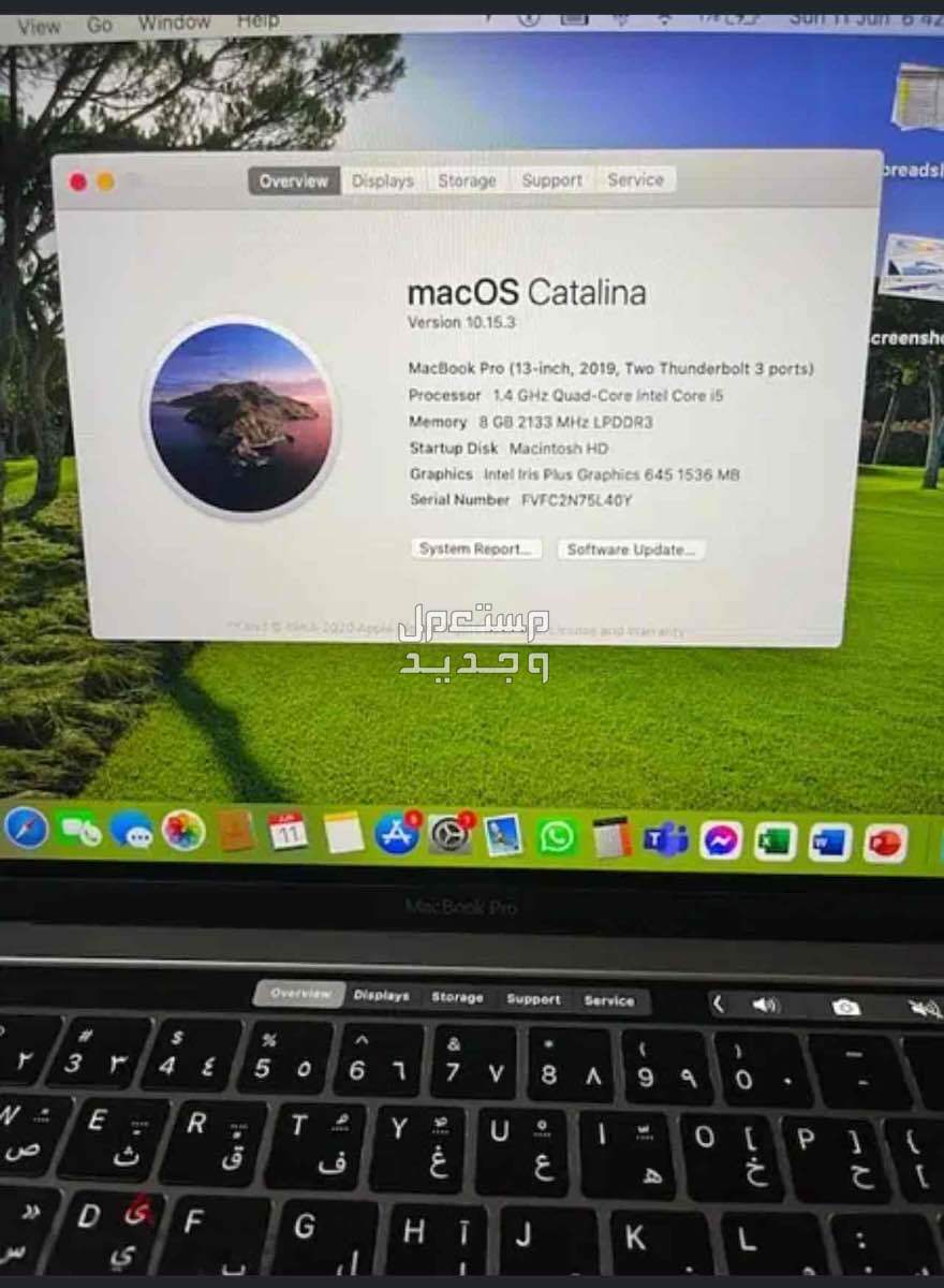 apple macbook pro 2019 ,8Gb Ram DDR3, 1.4 GHZ, limited number of using  in Riyadh at a price of 4500 SAR