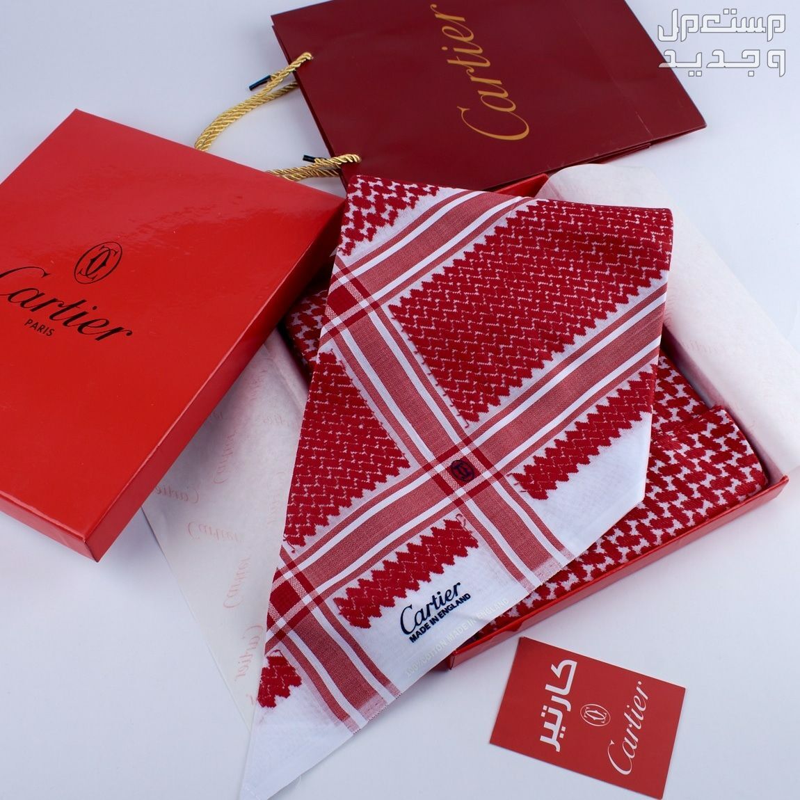 شماغ مونت بلانك الاحمر الغامق 2024