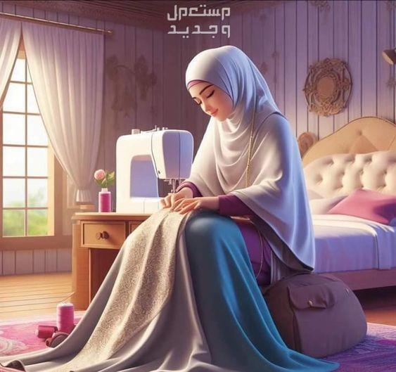 موضوع تعبير عن الأم وفضلها..وأفكار مميزة للاحتفال بعيد الأم في الأردن صورة أم تحيك ثياب