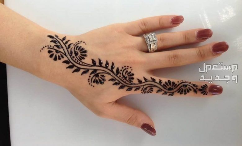 صور نقش حناء رمضان 2024 نقش رمضاني