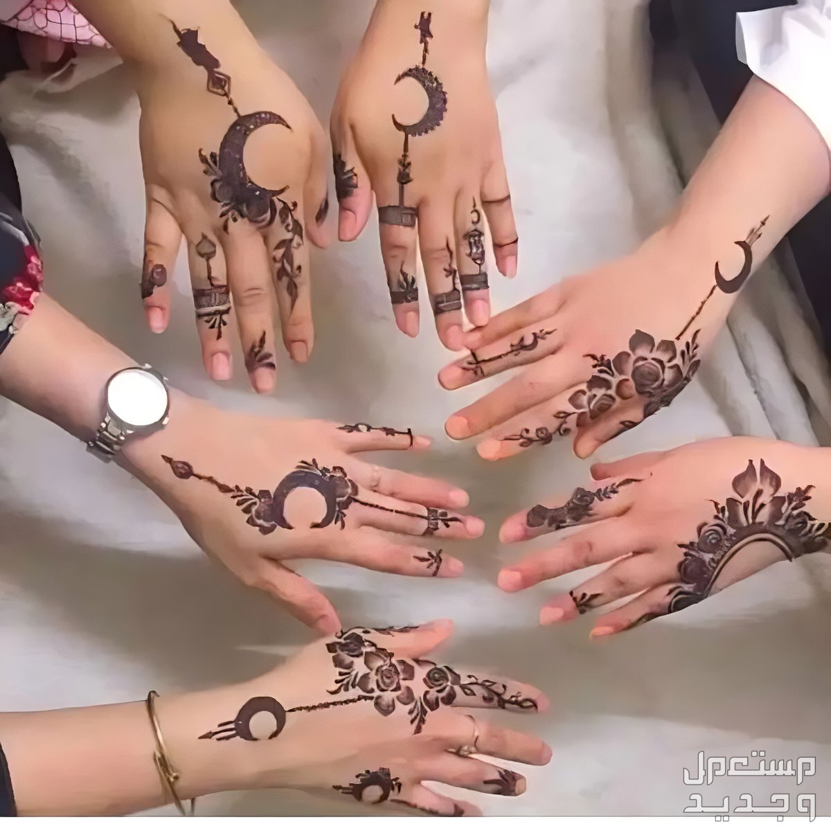 صور نقش حناء رمضان 2024 حنة رمضانية