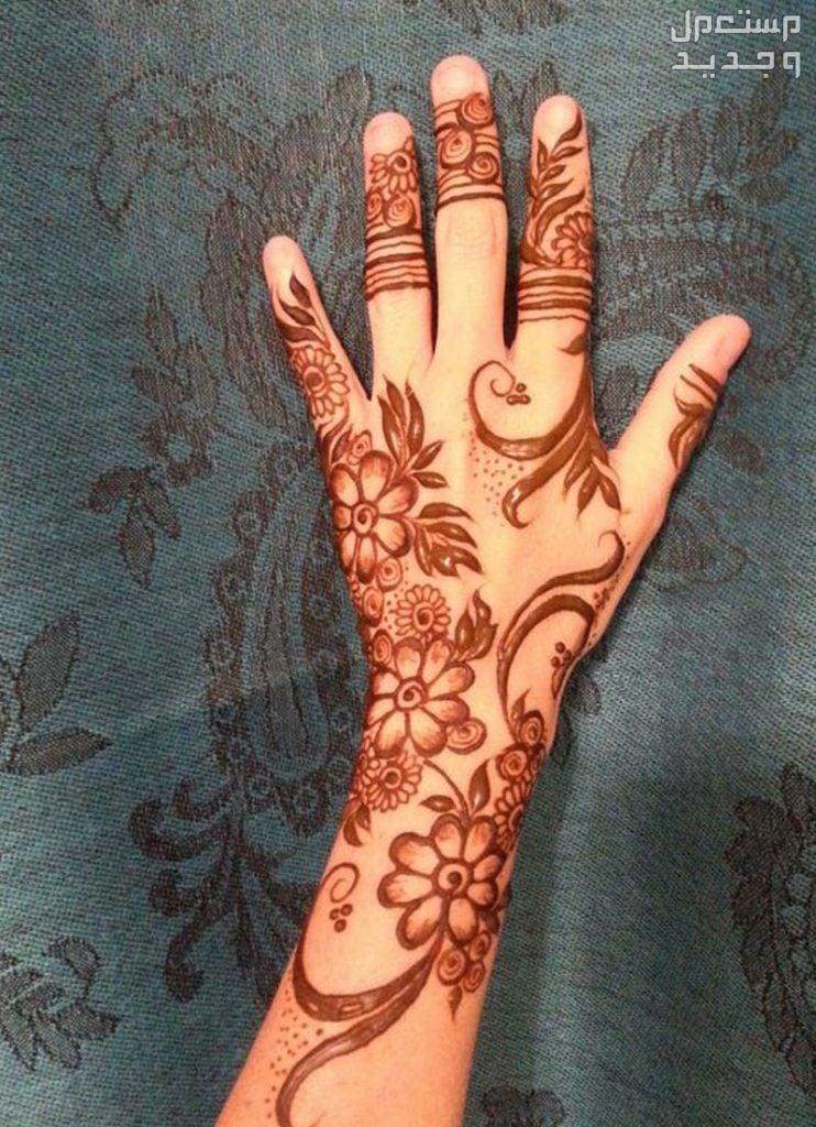 صور نقش حناء رمضان 2024 حنة يد لرمضان