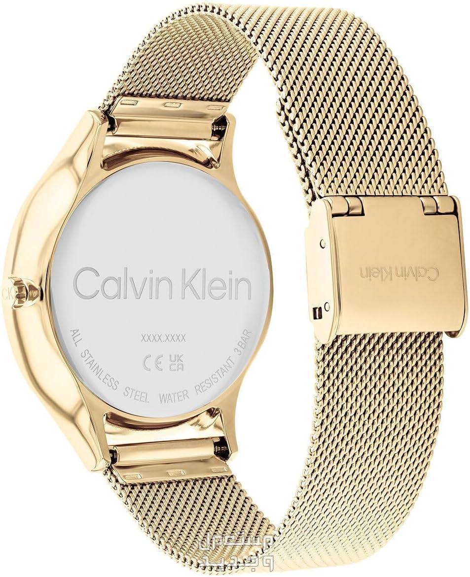 أنواع ساعات يد ذهب نسائية واسعارها ظهر ساعة Calvin Klein Timeless Multifunction Day and Date Gold Steel Watch 25200