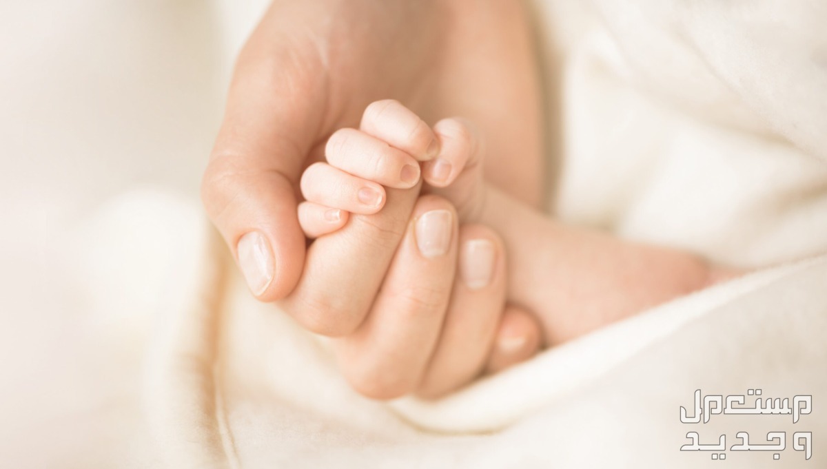 ﻿﻿عبارات تهنئة للمولود الجديد ذكر أو انثى في الأردن يد أم وطفلها