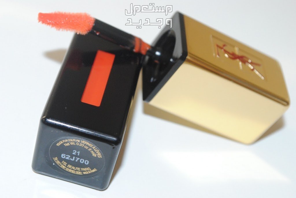 أنواع أحمر الشفاه ودرجاته وألوانه بالصور أحمر شفاه ysl glossy lip stain in rouge vintage باللون البرتقالي