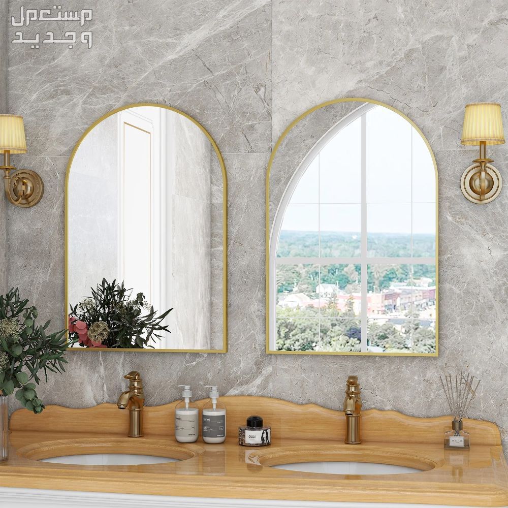 احدث ديكورات حمامات صغيرة المساحة في الإمارات العربية المتحدة سحر المرآة في تصميم الحمامات الصغيرة