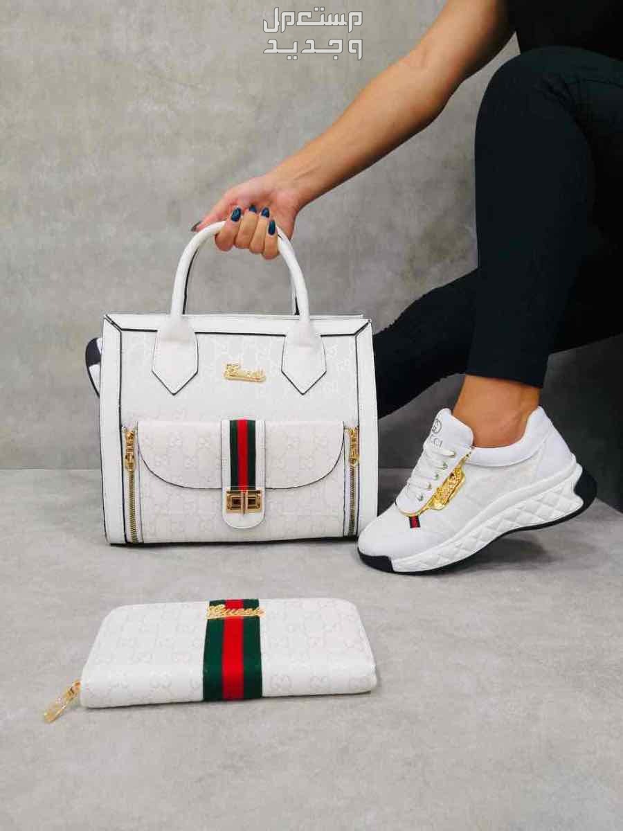 طقم نسائي شوز شنطه صناعه تركيه درجه اولى تصميم ماركات قوتشي لويس فيتون تومي