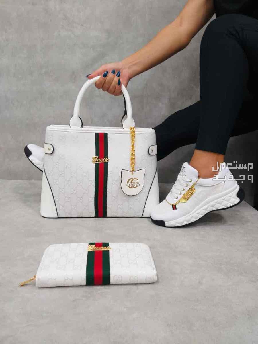 طقم نسائي شوز شنطه صناعه تركيه درجه اولى تصميم ماركات قوتشي لويس فيتون تومي