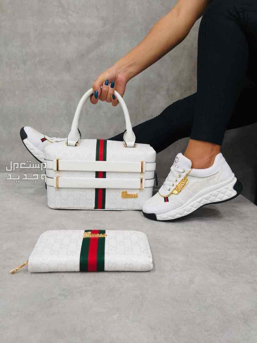 طقم نسائي شوز شنطه صناعه تركيه درجه اولى تصميم ماركات قوتشي لويس فيتون تومي