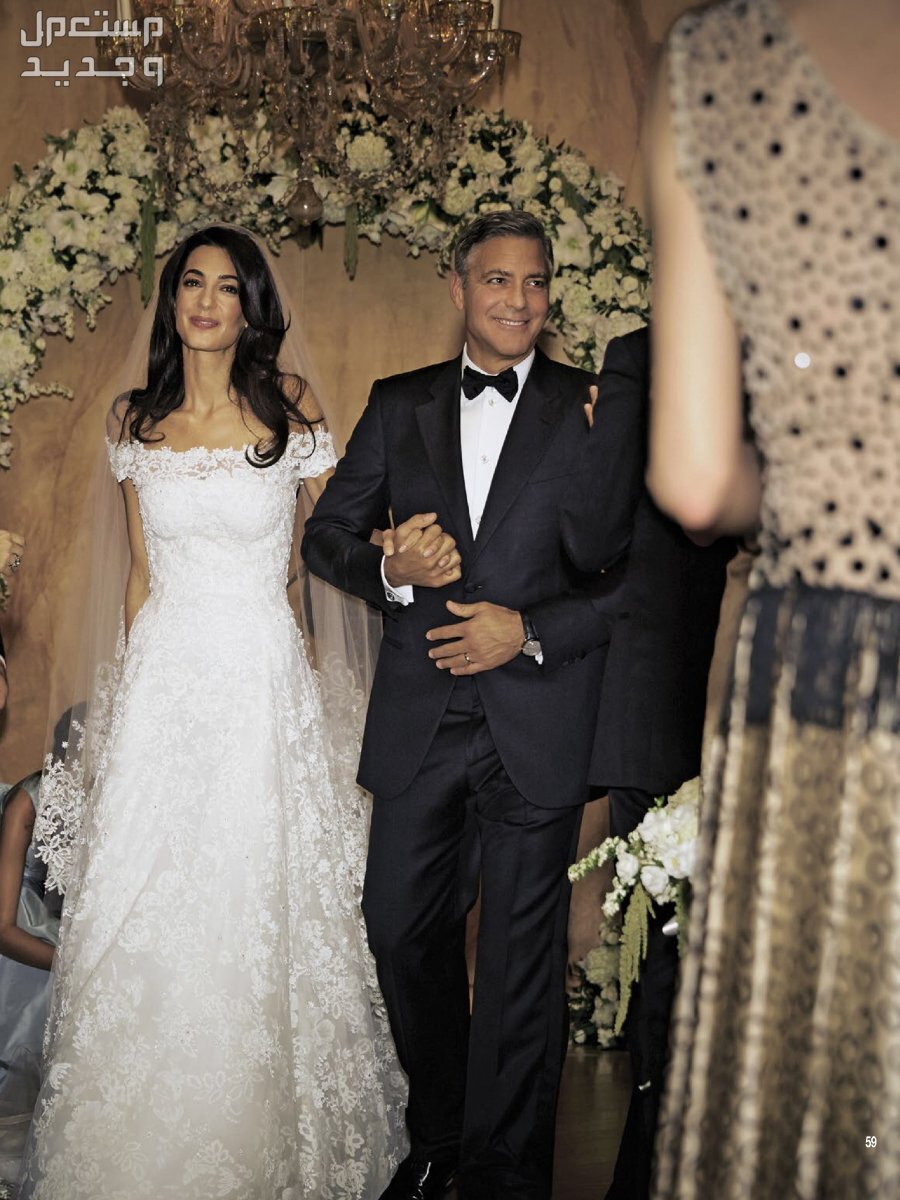 أجمل فساتين الزفاف في العالم في الإمارات العربية المتحدة فستان أمل كلوني