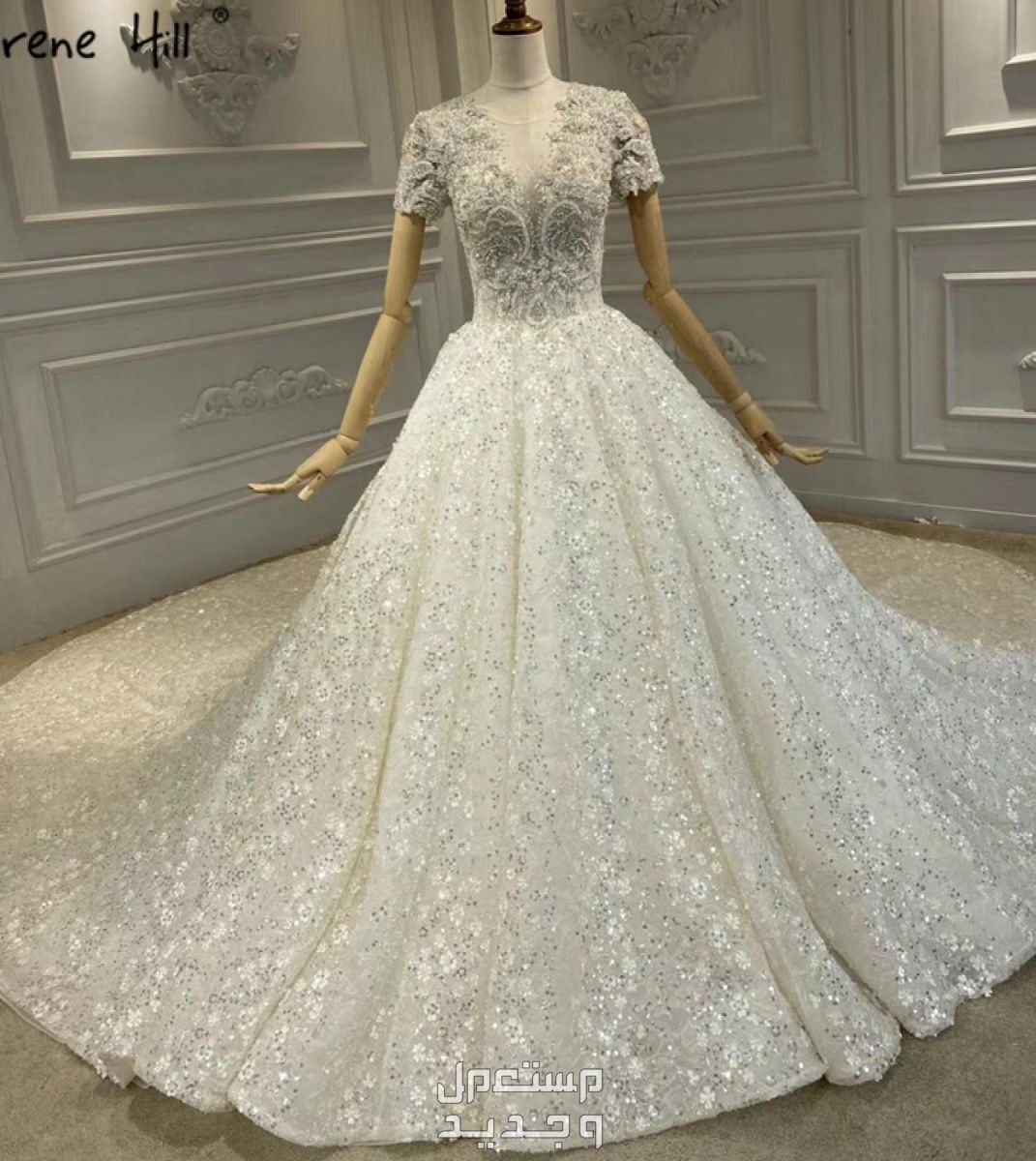 أجمل فساتين الزفاف في العالم في السعودية فستان ألماس