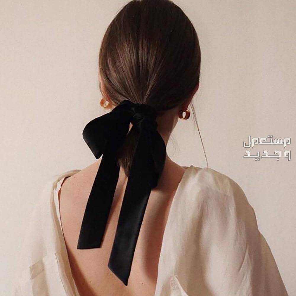 اجمل اكسسوارات شعر للمناسبات فيونكة مخملية