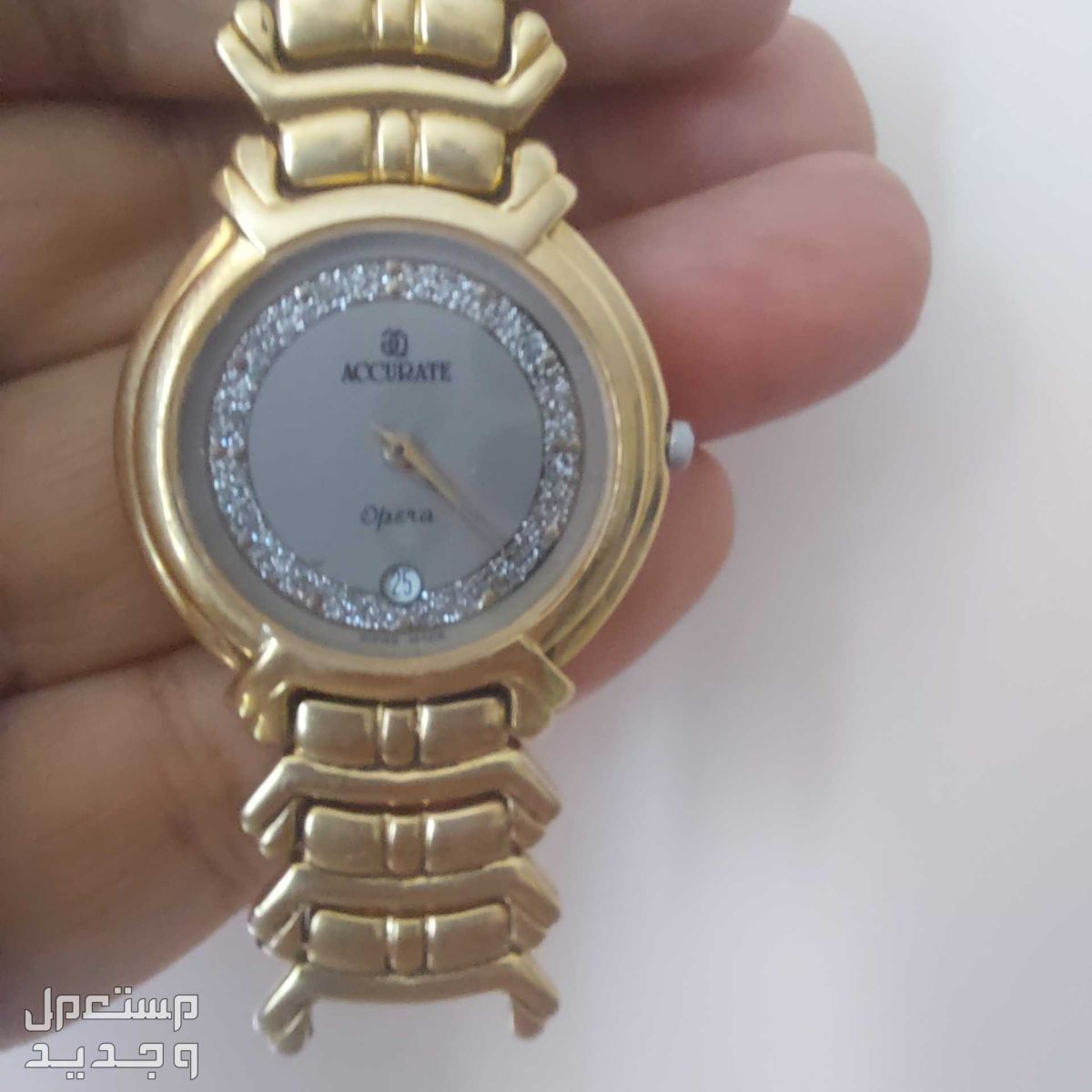 ساعة accurate أكيوريت مطلية بالذهب.. سويسرية أصلية... مشتراه من السعودية