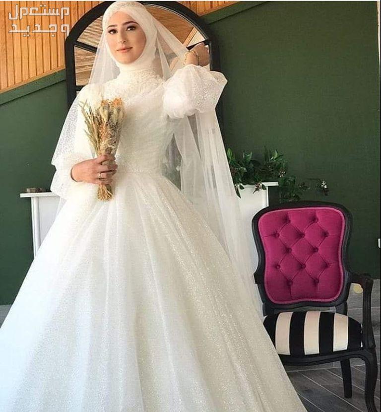 صور فساتين زفاف فخمة للمحجبات 2024 فستان فرح في السودان فستان زفاف