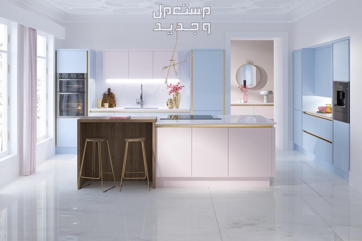 أحدث تصميمات المطابخ بالصور 2025 بأشكال مودرن مناسبة لكافة المساحات تصميمات المطابخ بالصور 2025