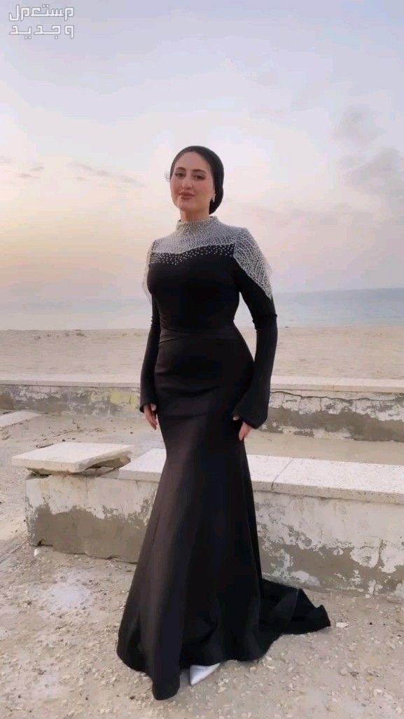 أحدث ألوان فساتين سواريه 2024 بالصور في البحرين فستان ستان لولي