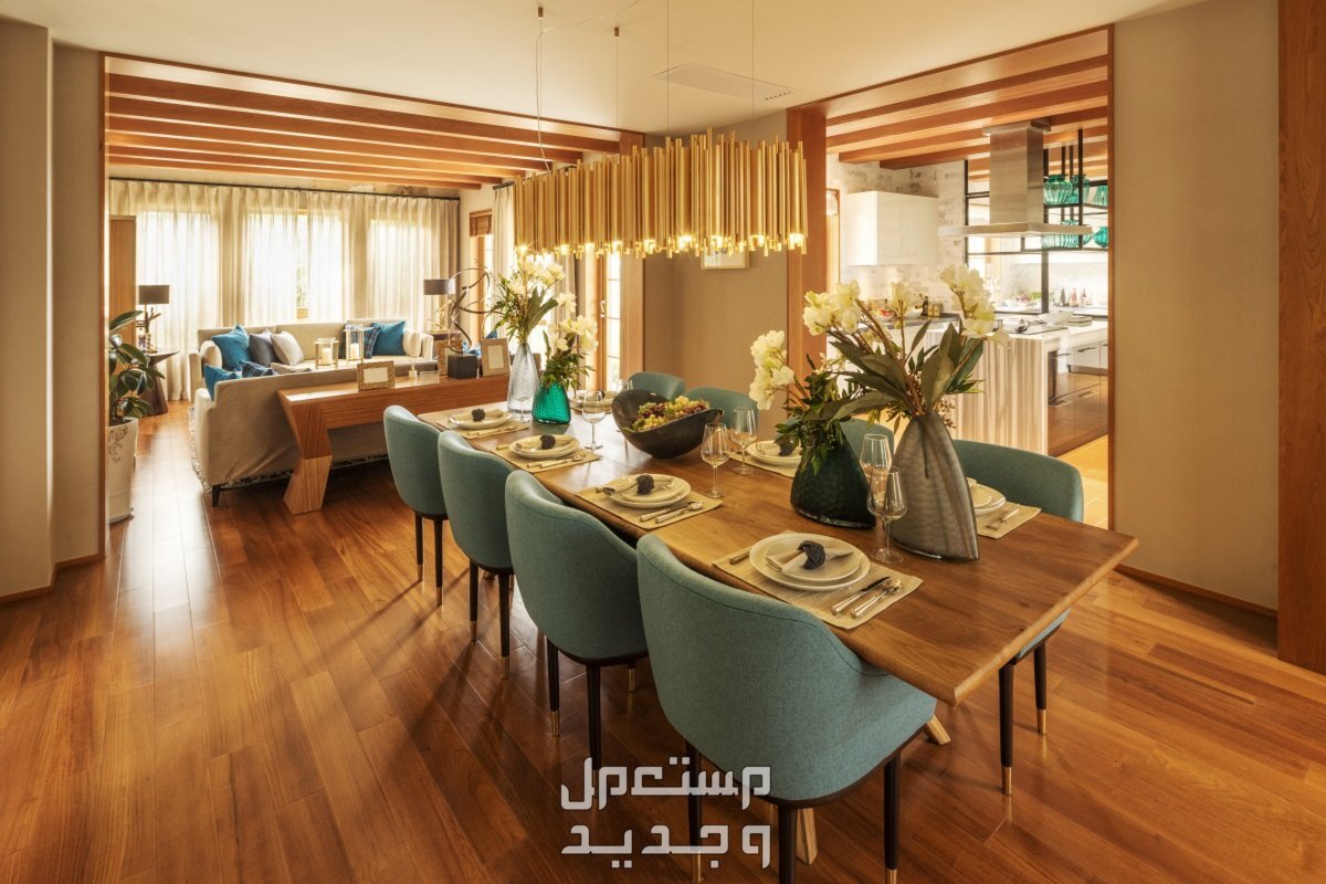 أحدث تصميمات غرفة طعام مفتوحة على الصالة في الكويت أحدث تصميمات غرفة طعام مفتوحة على الصالة