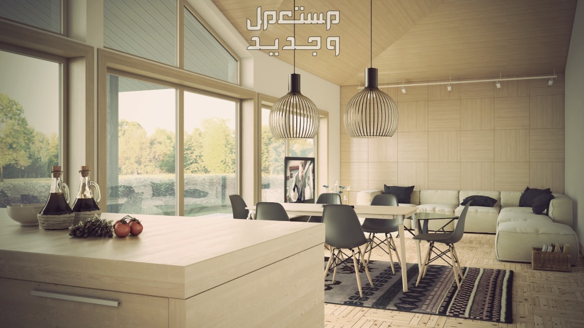 أحدث تصميمات غرفة طعام مفتوحة على الصالة في الأردن أحدث تصميمات غرفة طعام مفتوحة على الصالة