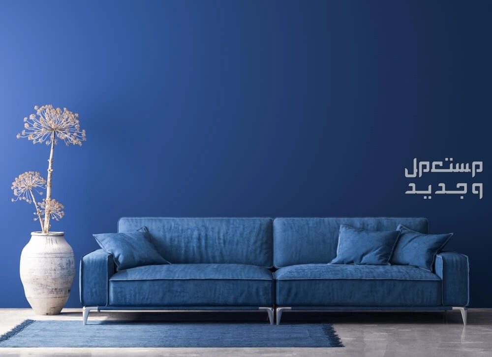 تعرف على أجدد الوان دهانات الحوائط 2024 بالصور دهان الحائط باللون الأزرق