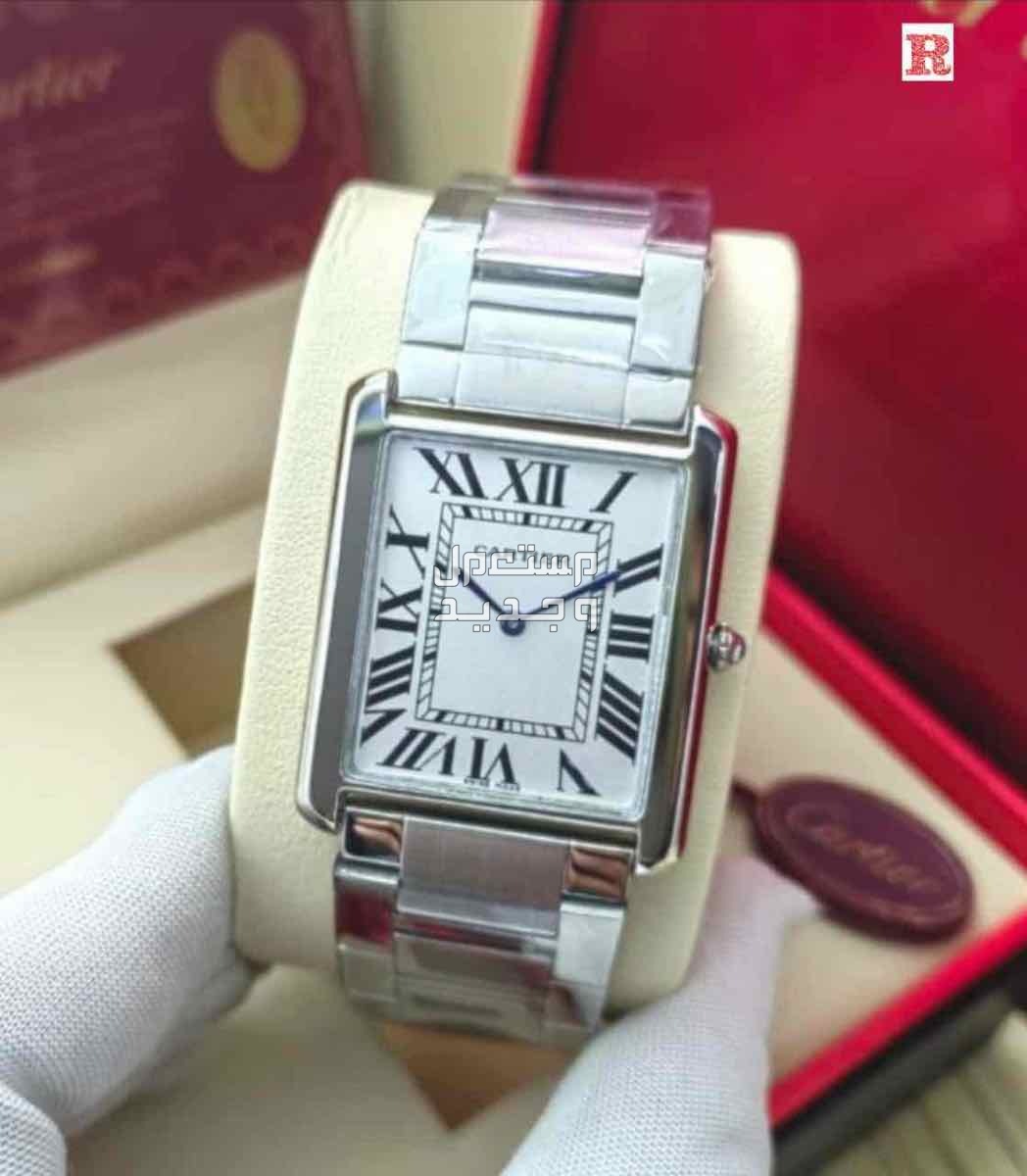 ‏*CARTIER* *ساعات كارتير رجالي الفاخرة *موديل سانتوس* *استل استيل* *حركه بطاريه* 🌹مع جميع ملحقات الماركه 🌹
