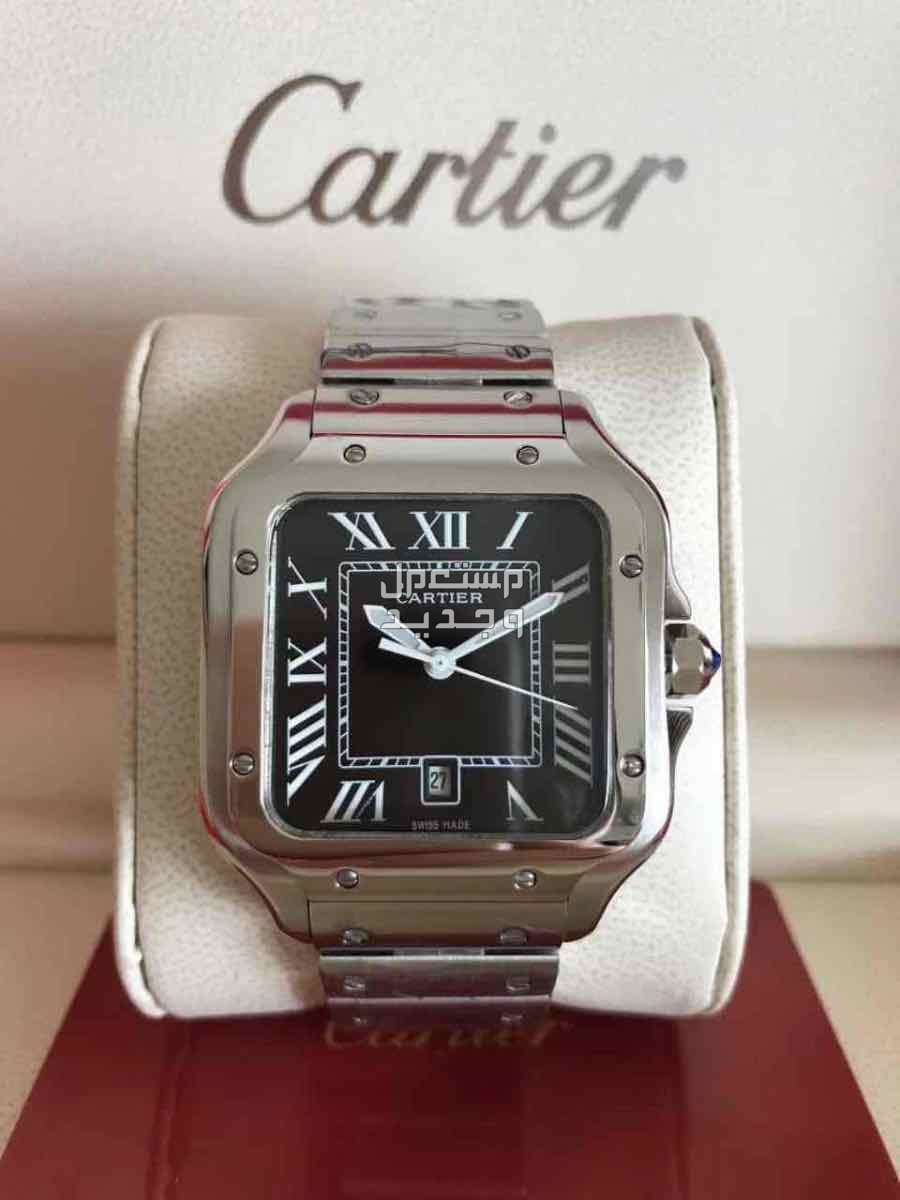 ‏*CARTIER* *ساعات كارتير رجالي الفاخرة *موديل سانتوس* *استل استيل* *حركه بطاريه* 🌹مع جميع ملحقات الماركه 🌹
