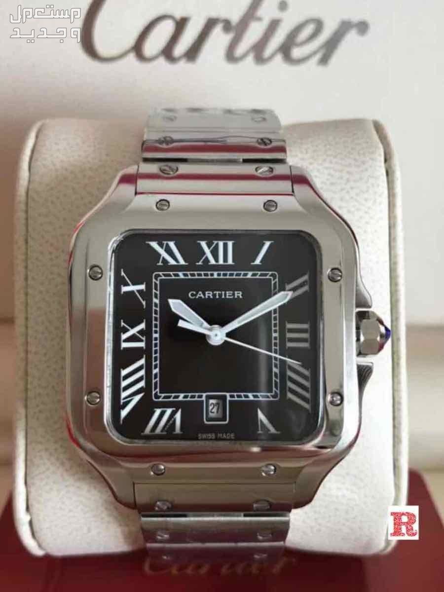 ‏*CARTIER* *ساعات كارتير رجالي الفاخرة *موديل سانتوس* *استل استيل* *حركه بطاريه* 🌹مع جميع ملحقات الماركه 🌹