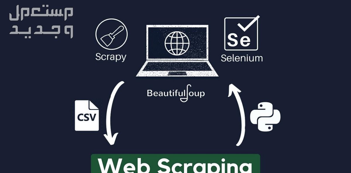 جمع وإستخراج البيانات من الإنترنت آلياً Web Scraping