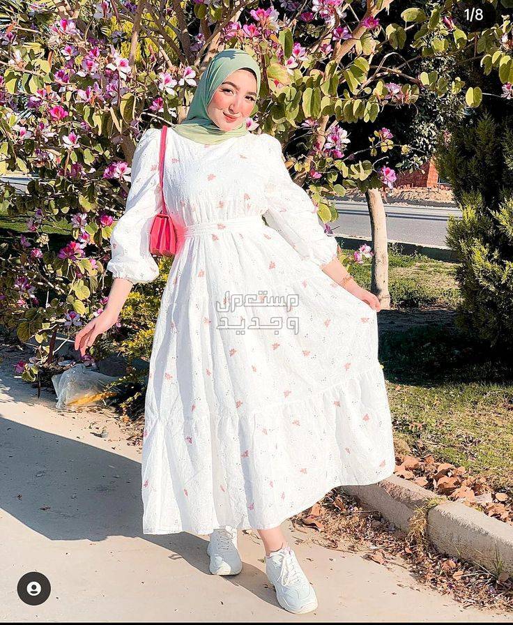 أحدث موديلات فساتين العيد 2024 في البحرين فستان أبيض للعيد