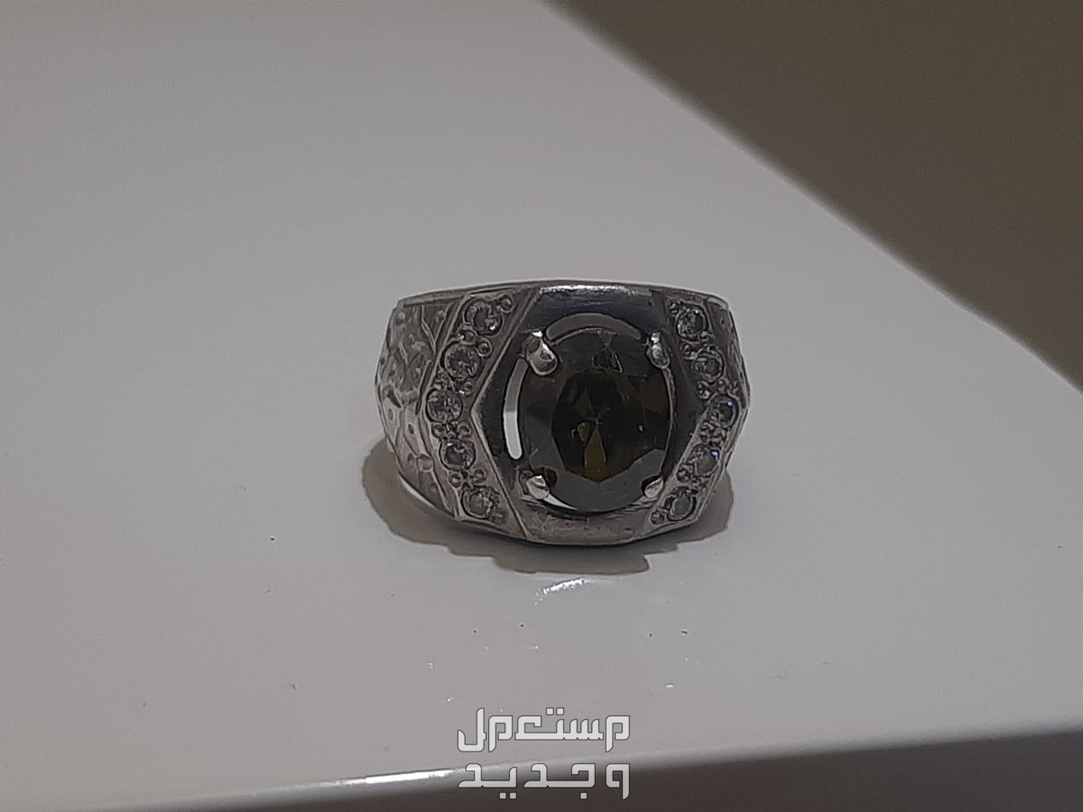 Silver Zircon Diamond Ring For Sale Men خاتم فضي الزركون للبيع في العامرات   رجالي  at a price of 47 OMR