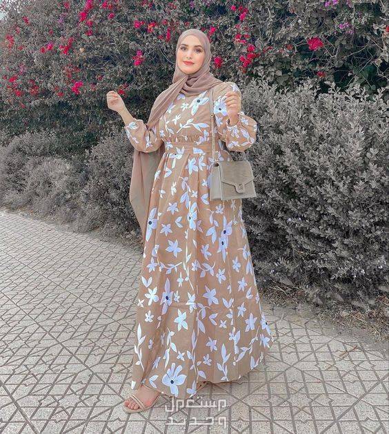 أجمل موديلات فساتين كاجوال طويلة للمحجبات في البحرين إطلالة أنيقة بفستان مريح