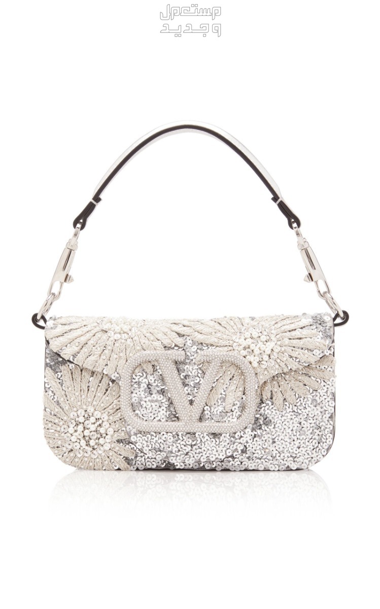 أحدث موديلات وصور شنطة عروس 2024 شنطة عروس Valentino Loco Metallic Small Bag