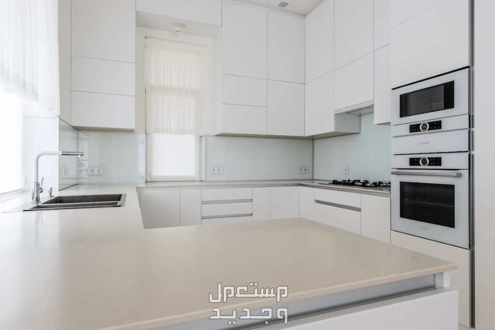 اشكال مطابخ اكريليك حديثة مع المميزات والعيوب مطابخ اكريليك باللون الأبيض