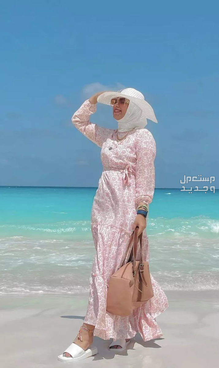 موديلات فساتين باكمام طويله فستان صيفي