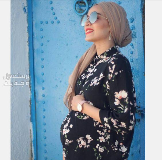 أحدث فساتين حوامل خروج صيفي 2024 فستان حوامل خفيف