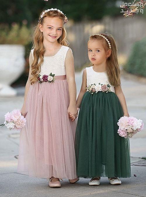 تصميم فستان اطفال للأفراح والمناسبات في السعودية فاتين بناتي