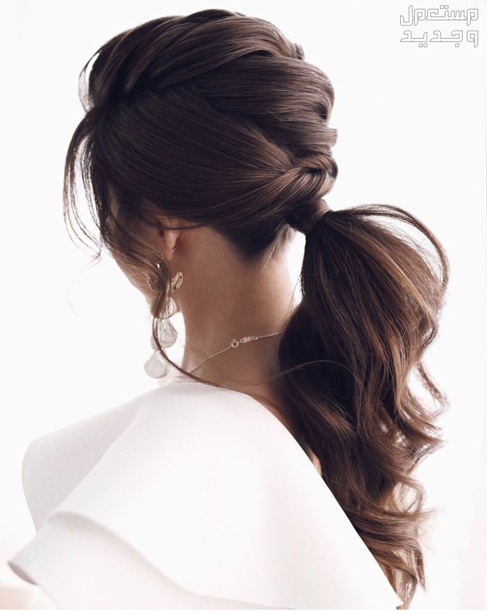 أفضل تسريحات زفاف 2024 حسب رأي خبراء الشعر تسريحة ذيل حصان