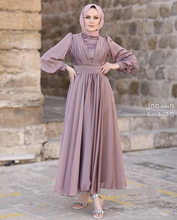 صور فساتين سهرة محتشمة للمحجبات فساتين انيقة محتشمة