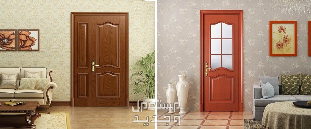 أنواع الأبواب الخشبية واسعارها خشب الماهوجني