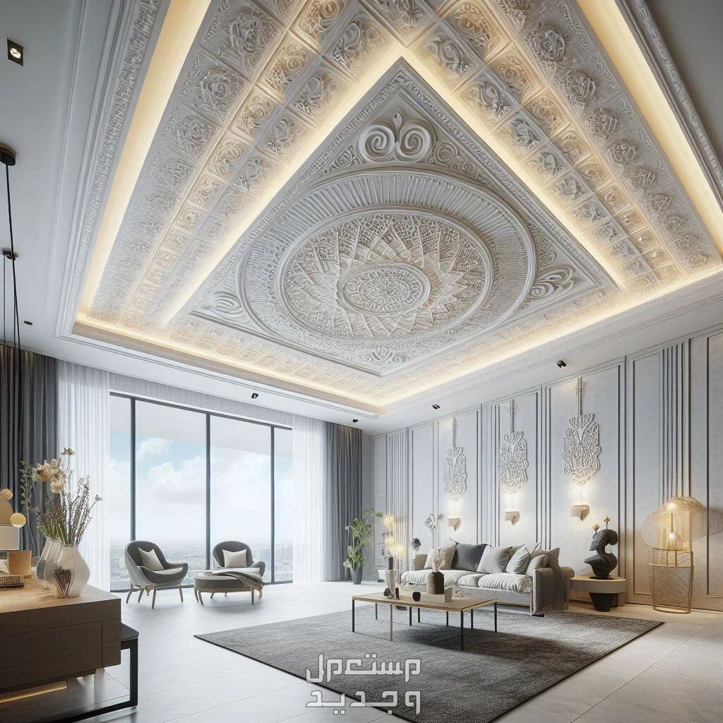ديكورات جبس بسيطة وجميلة 2024 لمنزل أنيق أشكال ديكورات جبس بسيطة