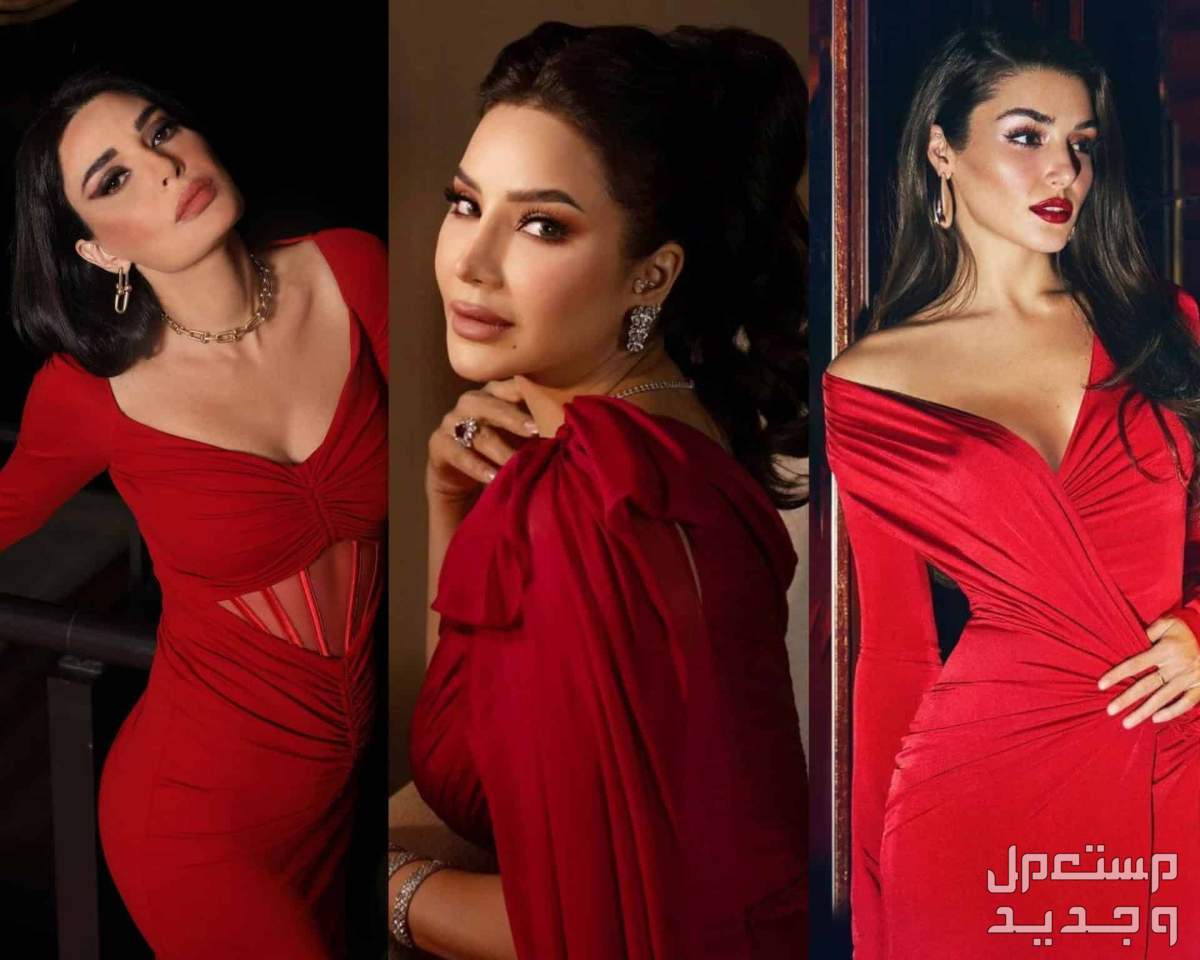 مكياج يناسب فستان أحمر غامق مكياج لفستان أحمر وفضي