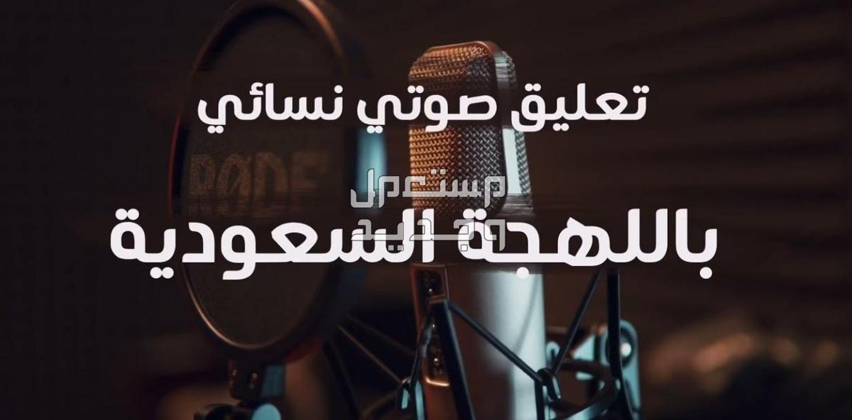 تعليق صوتي باللهجة السعودية صوت نسائي مميز