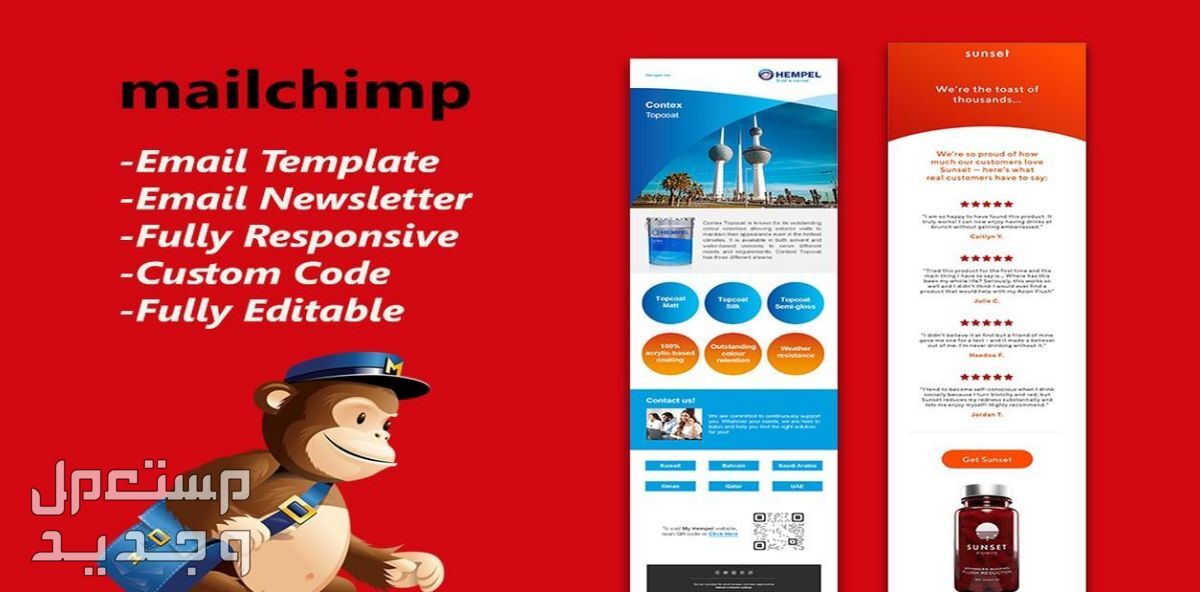 سأقوم بتصميم ايميل احترافي علي Mailchimp