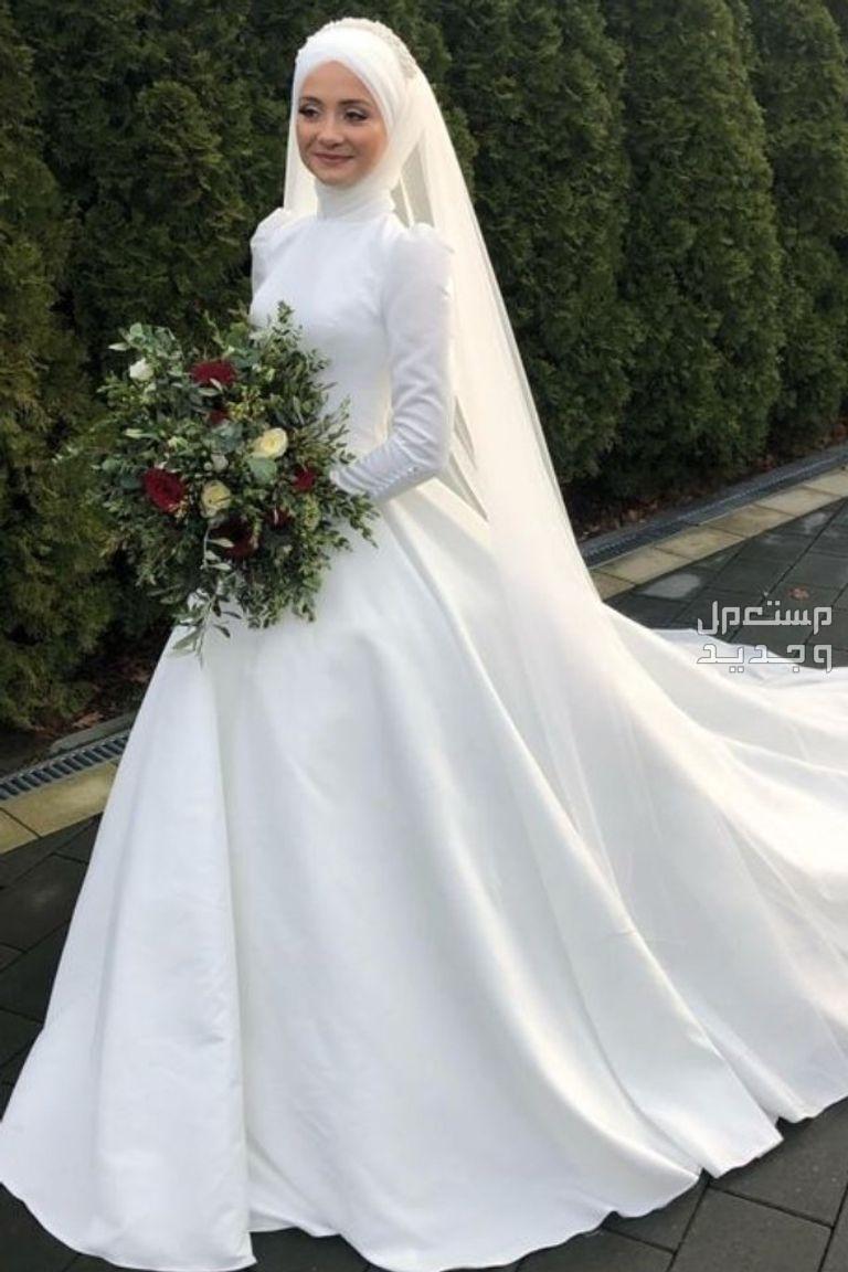 فساتين محجبات اعراس 2024 فساتين محجبات اعراس مع كاب