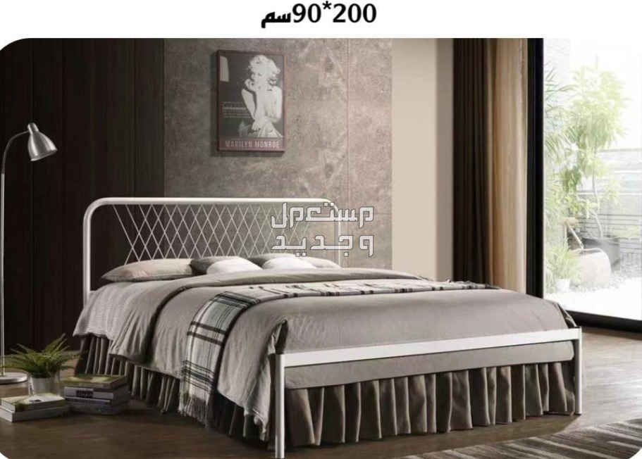 هيكل سرير مودرن حديث ثلاثة مقاسات