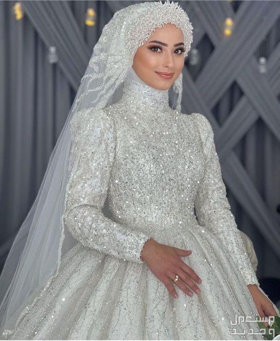 أجمل طرحة عروس للمحجبات إطلالة بسيطة وأنيقة