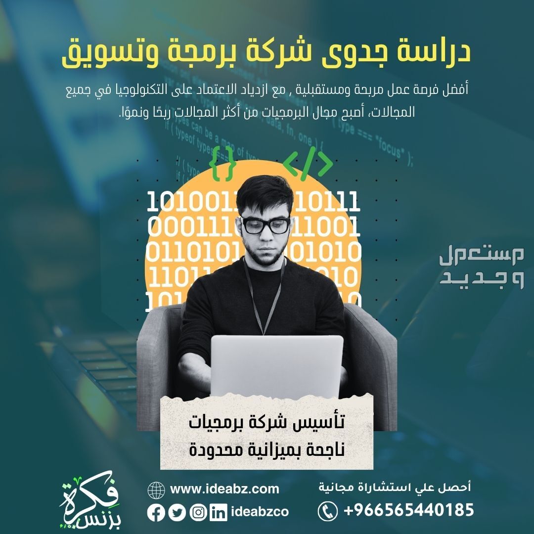 دراسة جدوى شركة برمجة وتسويق