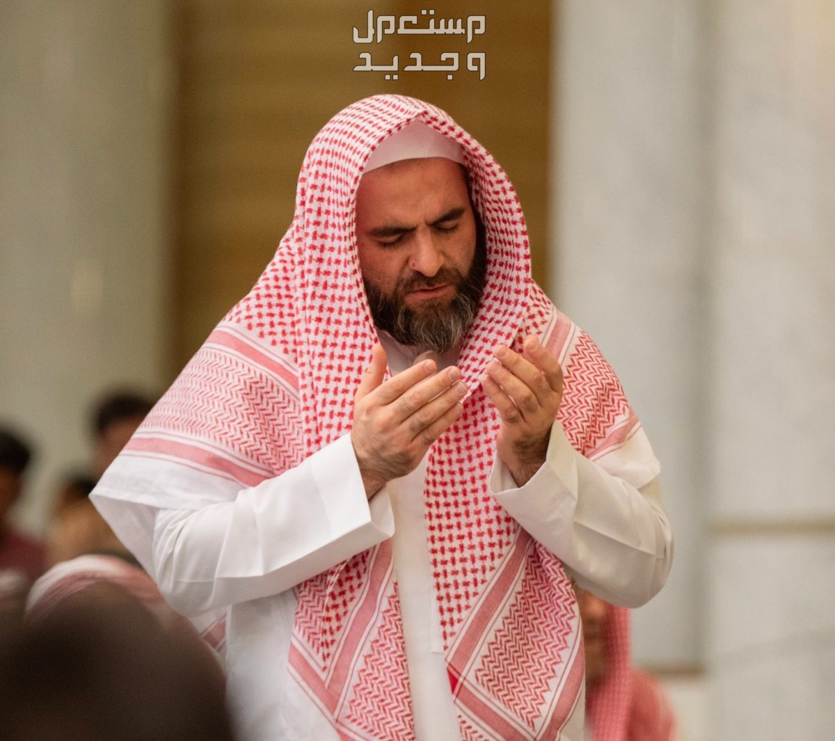 قصائد عن المولد النبوي الشريف مكتوبة 1446 رجل سعودي يصلي في المسجد النبوي
