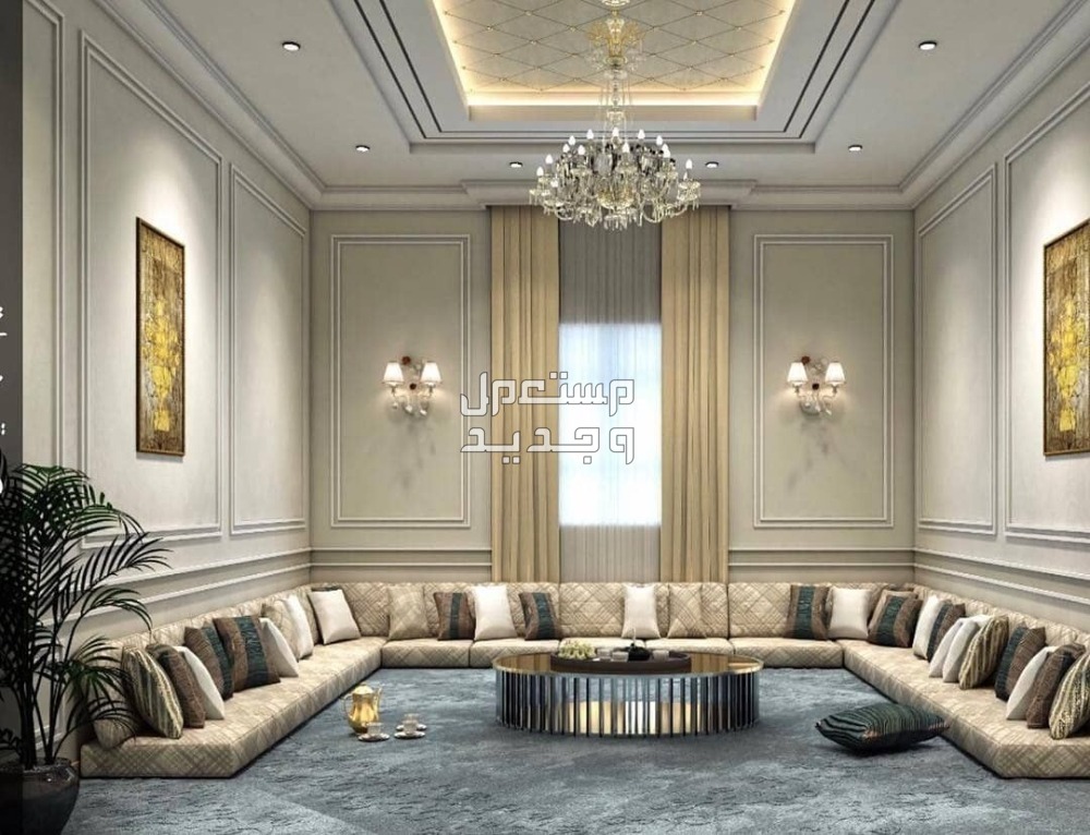 مجلس رجال عربي.. 11 تصميم داخلي لديكورات راقية تصميم مجلس رجال عربي