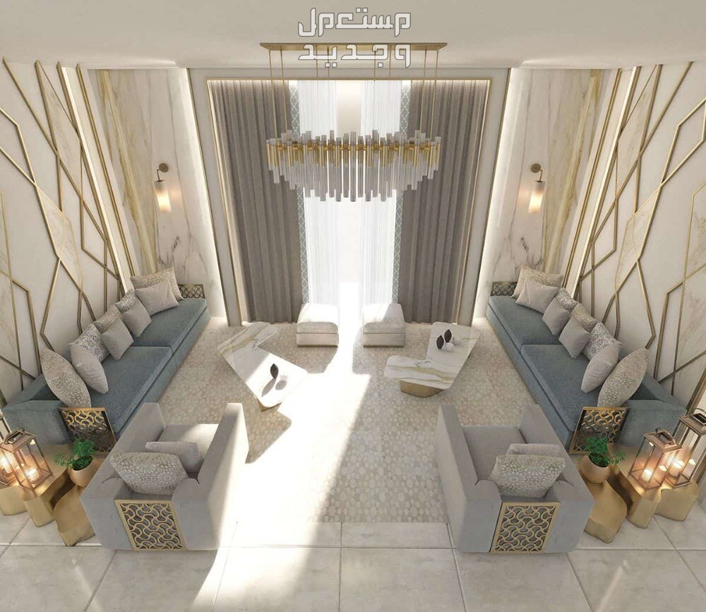 مجلس رجال عربي.. 11 تصميم داخلي لديكورات راقية مجلس رجال عربي راقي